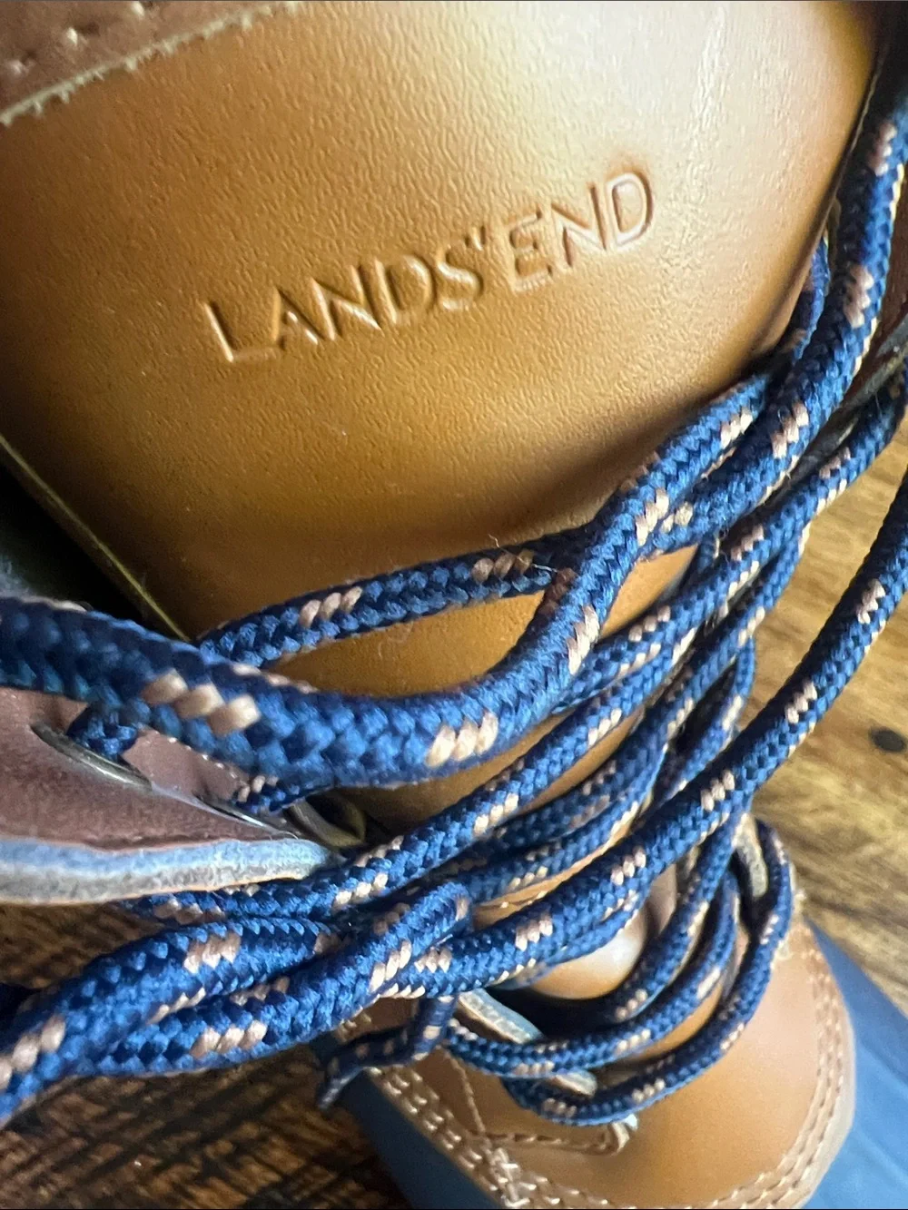 Land’s End Insulated Duck Boots Hazelnut Leather 7.5 Womens Like New